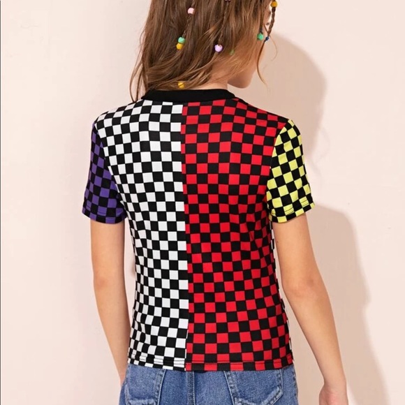 SHEIN Girls Color Block Tee Size 11-12Y - Picture 2 of 13